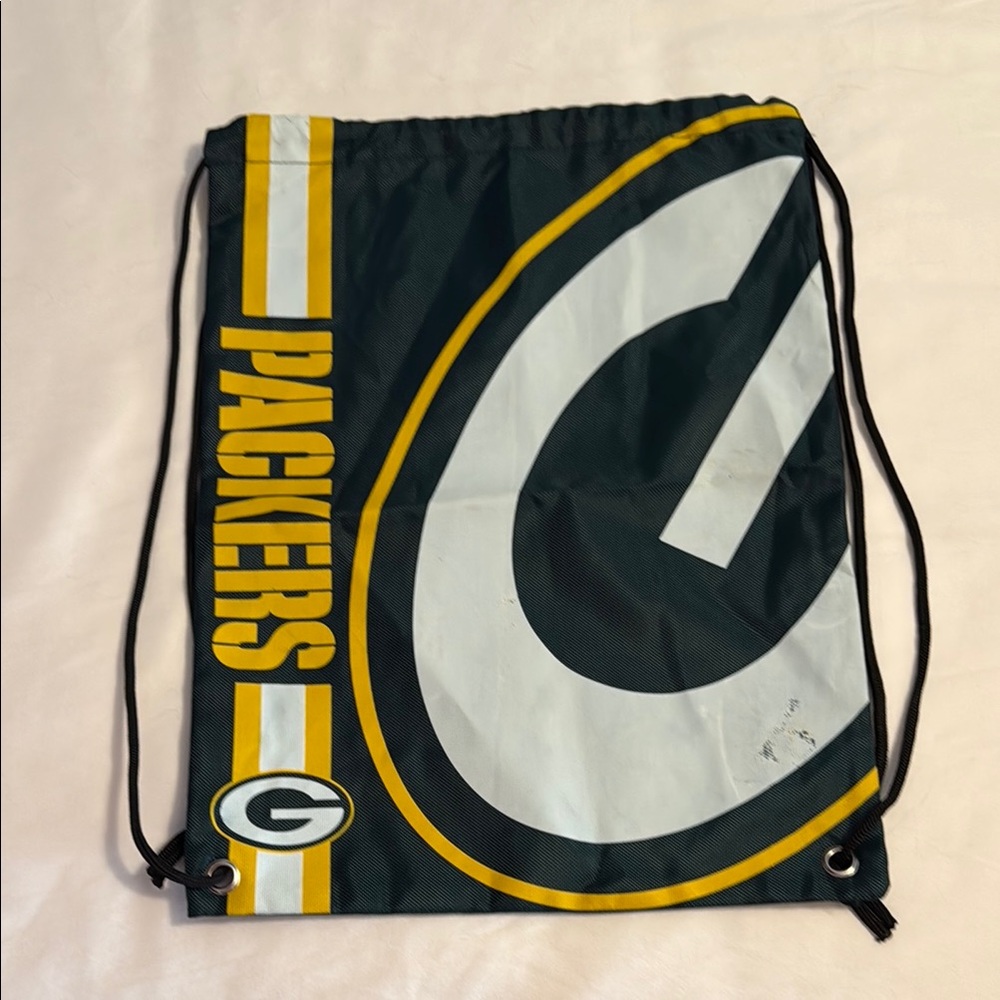 NFL Green Bay Packers Backpack with Iconic Logo and Gold Accents